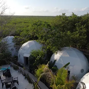 Campo de lujo Glamping With Private Mini Pool, Tulum